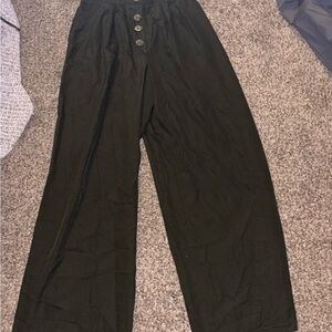 Lily Star olive green Wide Leg Pants